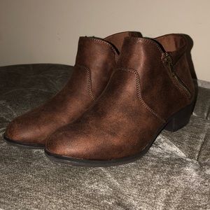 Brown booties